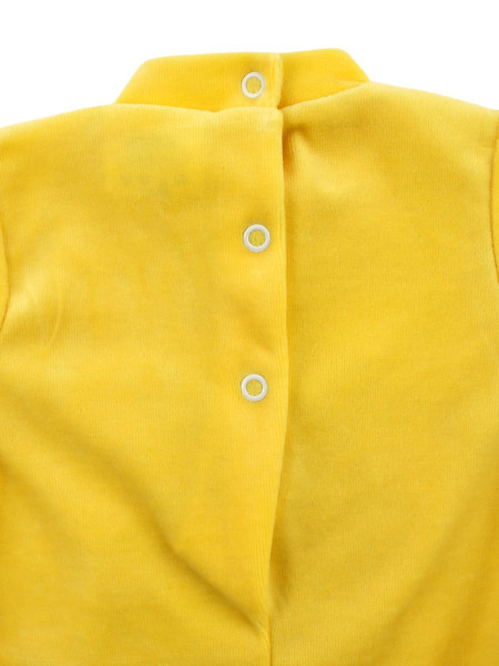 tutina in ciniglia monocole, tutina nastri e fiocchi 3