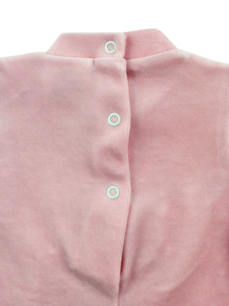 tutina in ciniglia monocole, tutina nastri e fiocchi 3