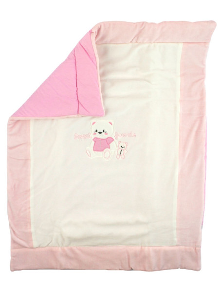 set copertina lenzuolo 4pz, cotone e ciniglia. Coordinato dolci amici 2