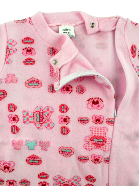 pigiama neonato in velour misto cotone. Caldo Pigiamone 2