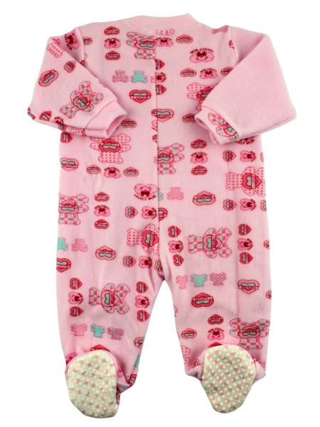 pigiama neonato in velour misto cotone. Caldo Pigiamone 3