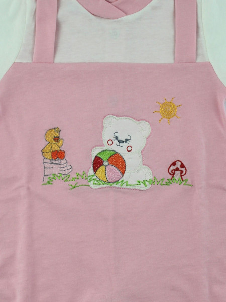 Tutina orsetto gioca in giardino in cotone 2