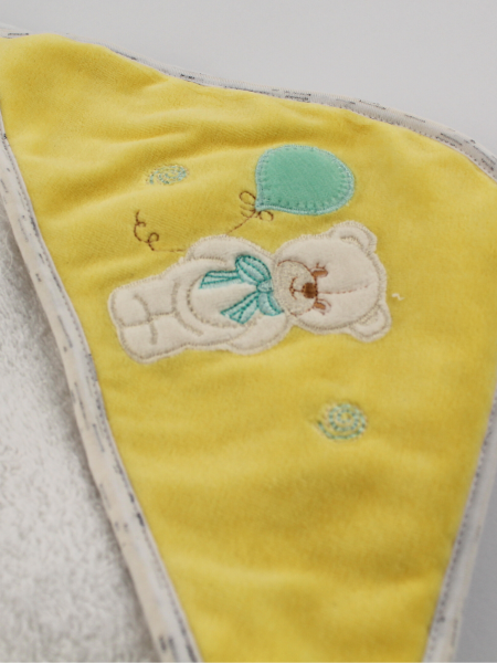 Accappatoio triangolo orsetto con palloncino  2