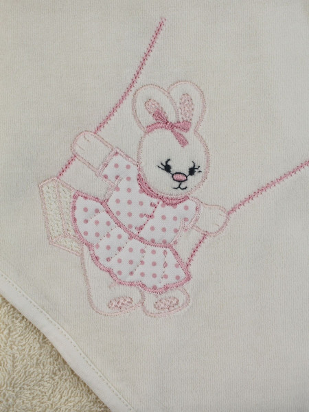 accappatoio triangolo neonata altalena  2