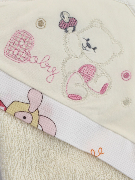 accappatoio neonato triangolo in spugna baby 2