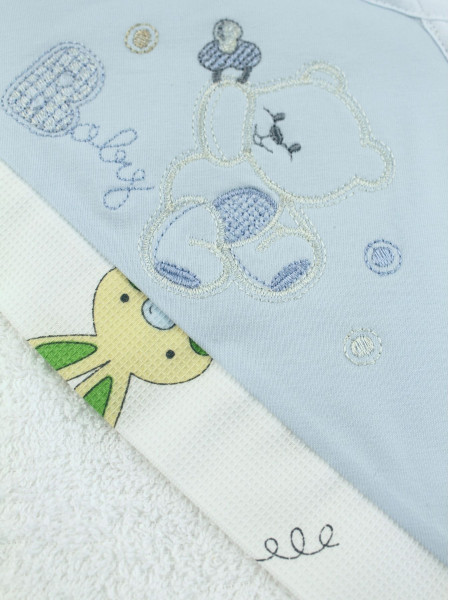 accappatoio neonato triangolo in spugna baby 2