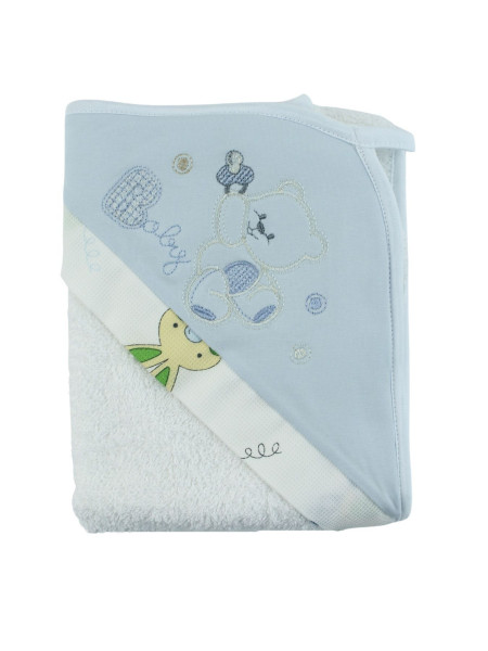 accappatoio neonato triangolo in spugna baby 3