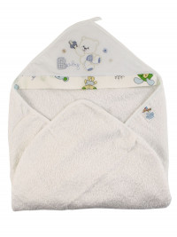 accappatoio neonato triangolo in spugna baby