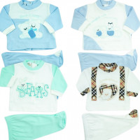 pack wow quattro completini interlock neonato