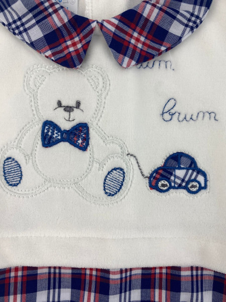 tutina neonato in ciniglia brum brum 2