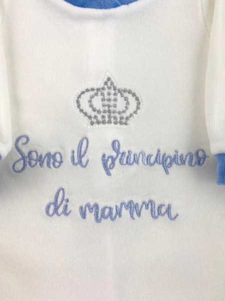 tutina invernale in ciniglia principessa di papà principino di mamma 2