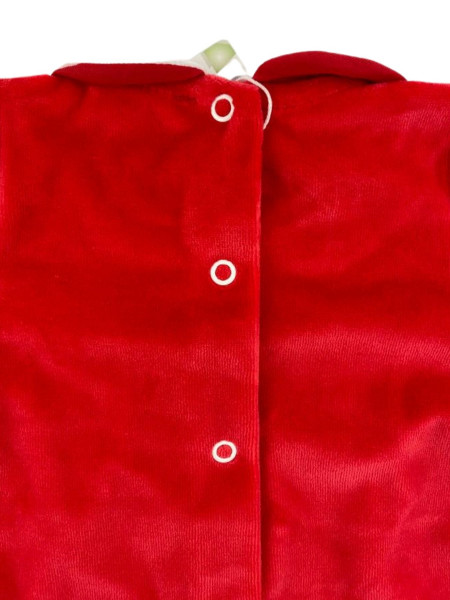 vestitino neonata in ciniglia #colore# natalizio 3