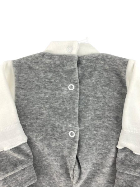 tutina neonata invernale in ciniglia  3