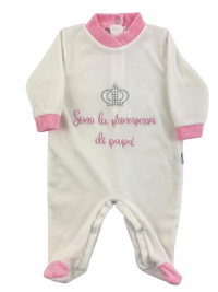 tutina invernale in ciniglia principessa di papà principino di mamma