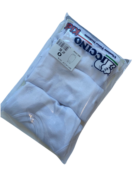 body neonato smanicato in cotone 3