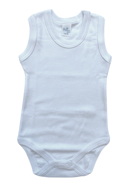 body neonato smanicato in cotone 4