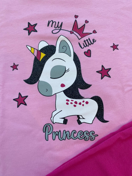 pigiama estivo bimba in cotone manica corta e pantaloncino 2