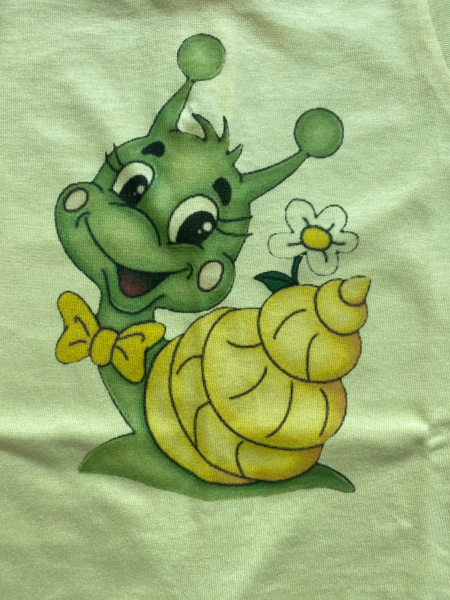 pagliaccetto neonato estivo in cotone lumachina 2