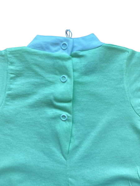 pagliaccetto neonato estivo in cotone lumachina 3