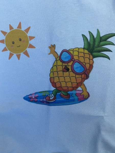 pagliaccetto estivo per neonato con stampa 2