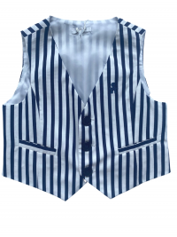 gilet elegante a righe per neonato