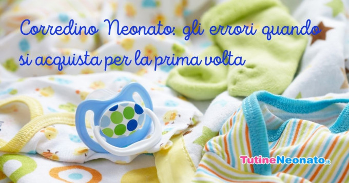 corredino neonato errori