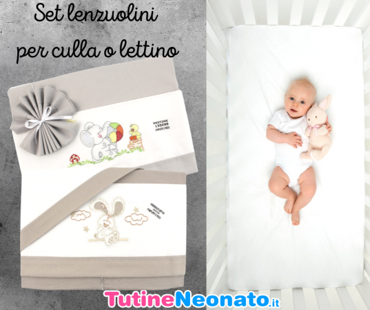 Lenzuola neonato: tessuti e misure